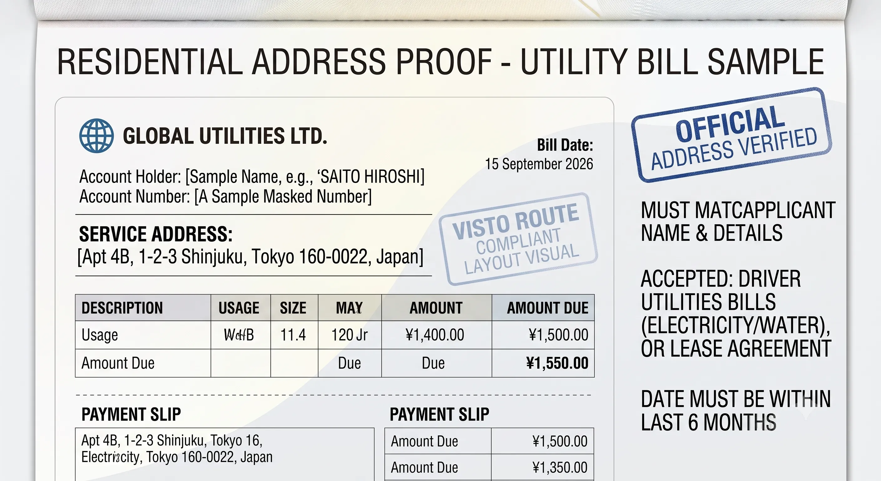 Proof of Residence