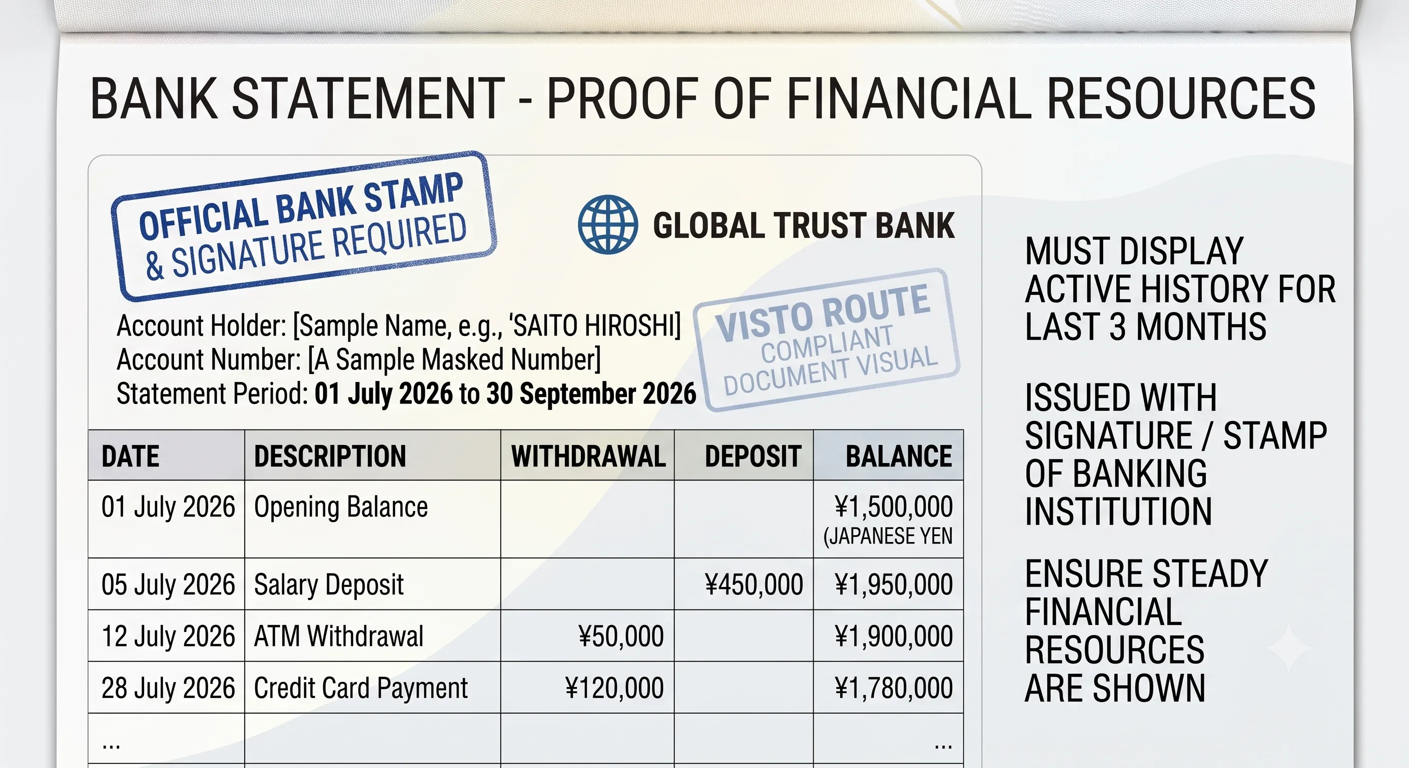 Bank Statements