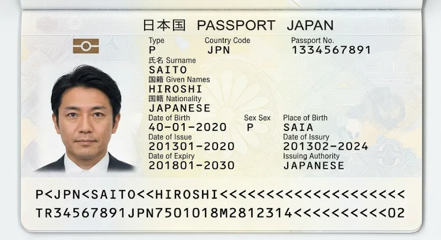 Passport Bio Page Scan